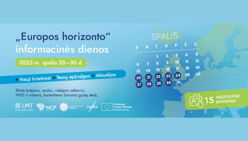 „Europos horizonto“ informacinės dienos: kvietimas VILNIUS TECH bendruomenei